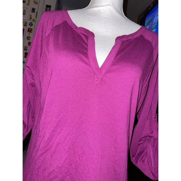 Women’s Purple G.H. Bass & Co. Long Sleeve Blouse 💜 - Picture 9 of 11